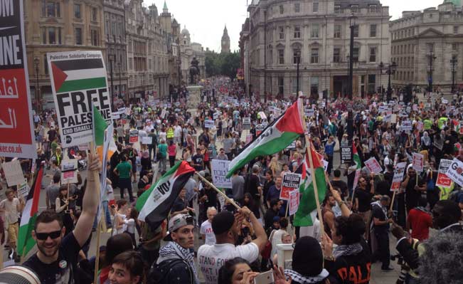 Gaza protest on 19 July 2014