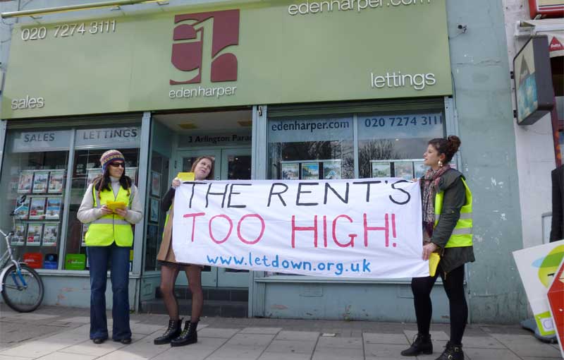 Rent too high in London