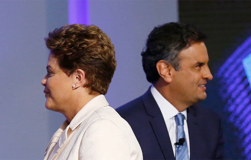 Dilma Rouseff and Aécio Neves 