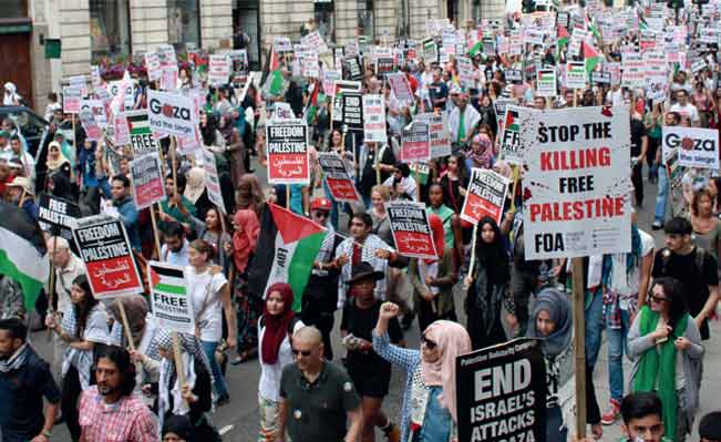 Protest against Israel's Invasion of Gaza