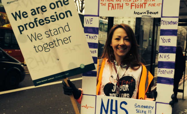 Junior doctor strike 10 February 2016