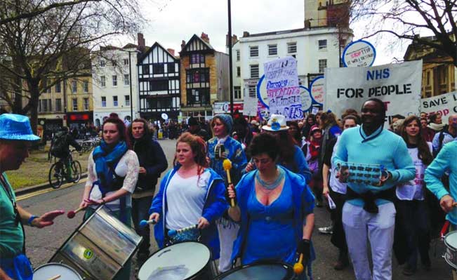 Demonstration for the NHS in Bristol. Picture Jack Hazeldine