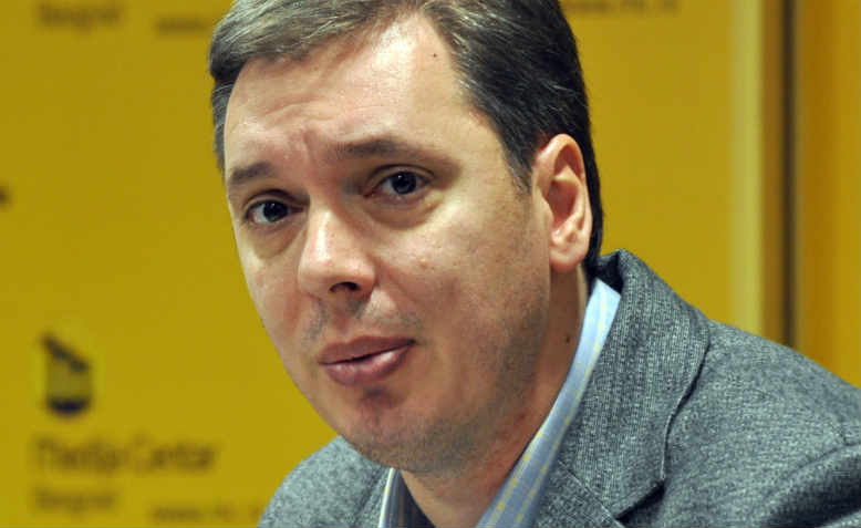 Aleksandar Vučić, Serbian Prime Minister and leader of Serbian Progressive Party (SNS) in2012. Photo: Wikimedia/Milicevic01