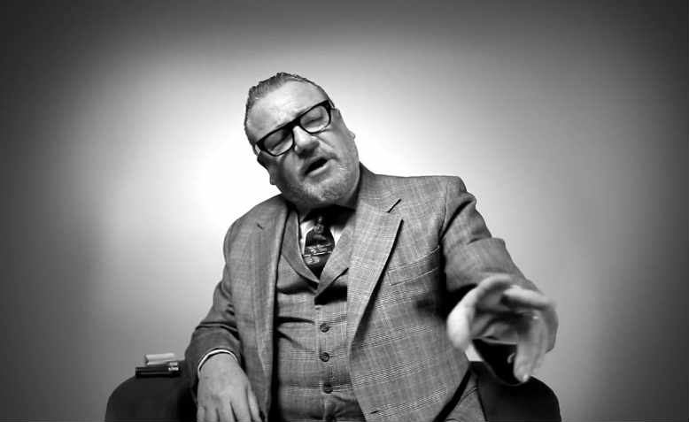 Hackney-born Ray Winstone holds court. Photo: Port Magazine/Anthony Austin