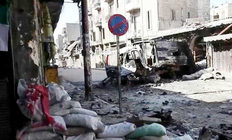 Devastation in Aleppo, 2012. Photo: Wikipedia