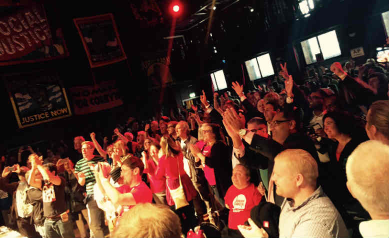 The crowd at the Momentum event, Liverpool, 24 September 2016. Photo: Chris Nineham