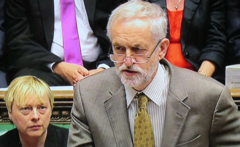 Jeremy Corbyn during PMQs. Photo: Flickr/ David Holt