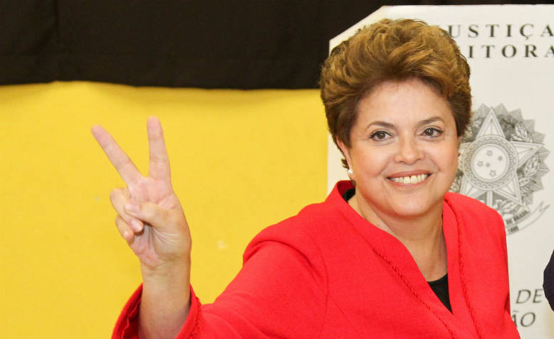 Dilma Rousseff in happier times, Porto Alegre, 2010. Photo: Flickr