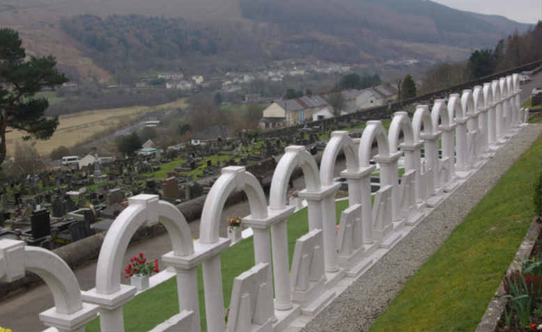 Graves of the children killed in the colliery disaster in 1966. Photo: Stephen McKay