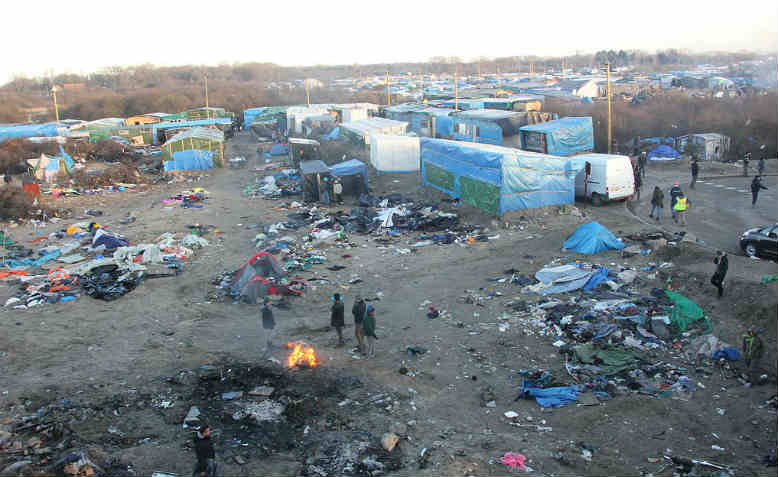 A view of the refugee camp in Calais. Photo: Flickr/ MalachyBrowne