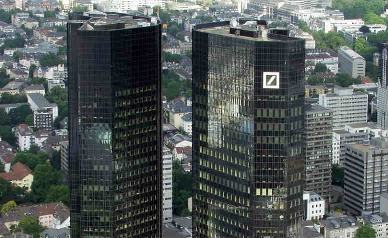 The headquarters of Deutsche Bank in Frankfurt, Germany. Photo: Wikipedia