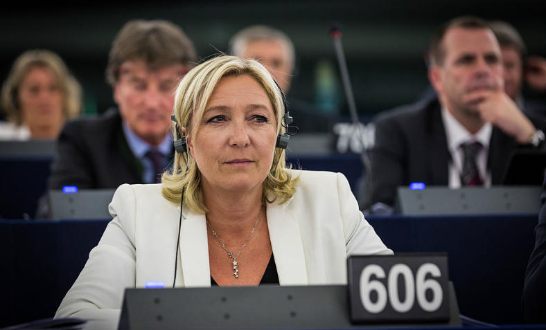 Marine Le Pen at the European Parliament, July 2014. Photo: Wikimedia Commons