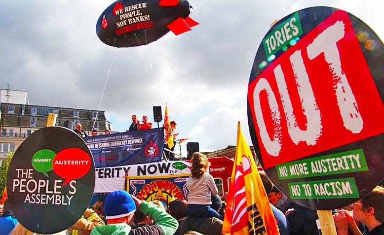 Tories Out, Austerity Failed Demonstration, Birmingham. Photo: Wheelz Wheeler