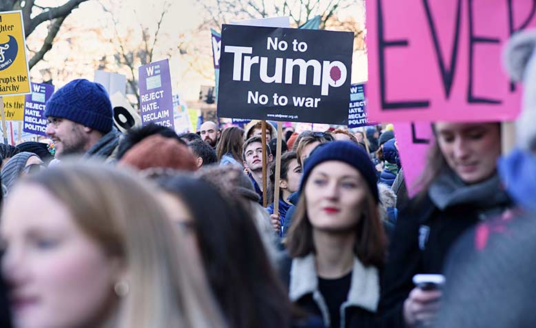 Women's march on London, 2017. Photo: Jim Aindow