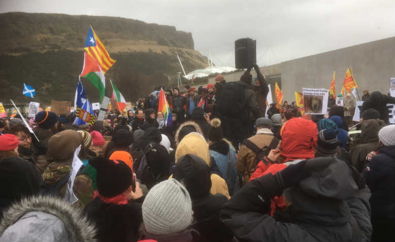 edinburgh protest