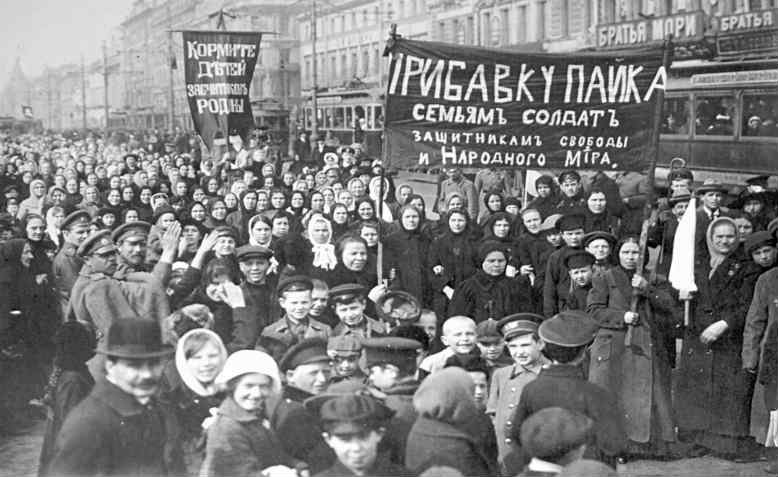 International Women's Day March, Russia 1917. Photo: Wikimedia Commons