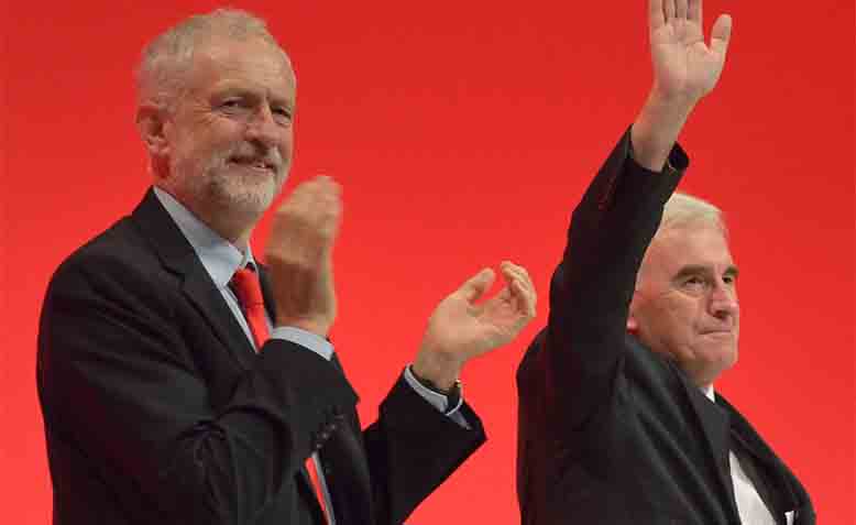 Jeremy Corbyn and John McDonnell, 2016 Labour Party Conference. Photo: Wikipedia