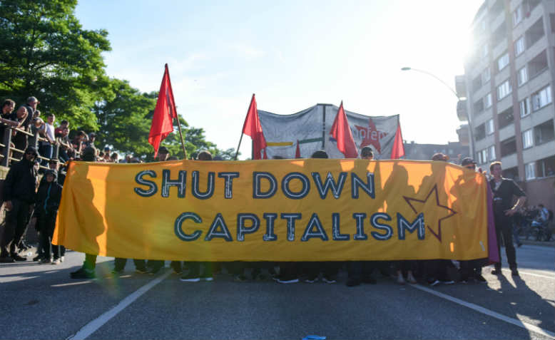 Anti-capitalist protesters at the G20 Summit in Hamburg. Photo: Flickr/Thorsten Schröder