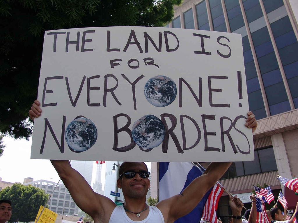 Global free movement. Photo: Jonathan Mcintosh