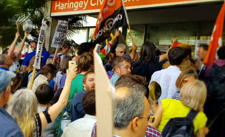 Stop HDV march to Haringey Civic Centre, 3rd July 2017. Photo: Stop HDV