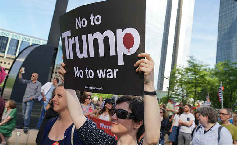 Anti-Trump protest in Brussels. Photo: Wikimedia Commons