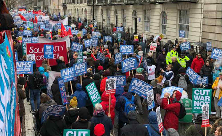 Fund our NHS: Tens of thousands of people march through London – photos ...