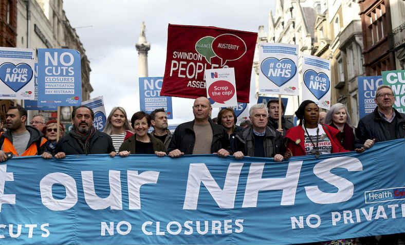 Save our NHS: photo: David M Bailey