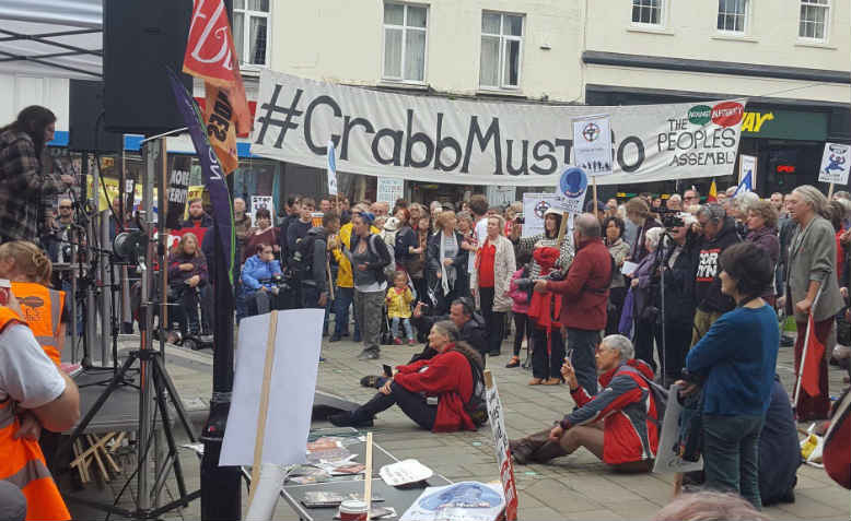 Unseat Stephen Crabb event. Photo: Twitter/Dinah Mulholland