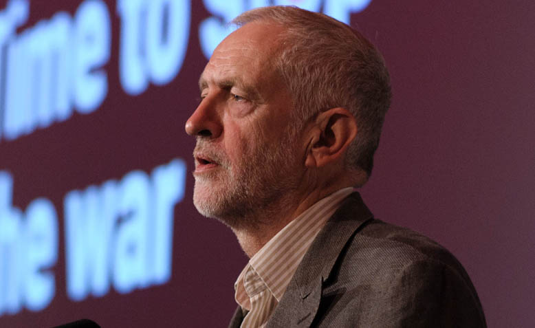 Jeremy Corbyn speaking at '15 Years On: Time To Stop The War', October 2016. Photo: Jim Aindow