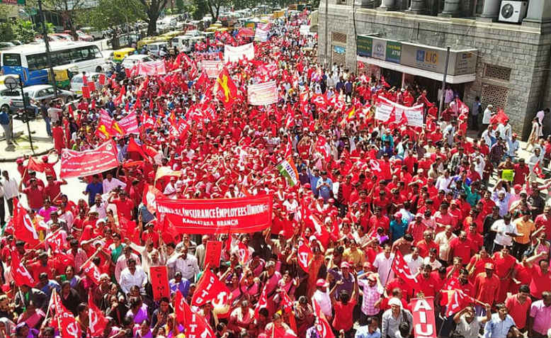 An estimated 200 million workers have taken strike action in India. Photo: Facebook/Communist Party of India (Marxist)