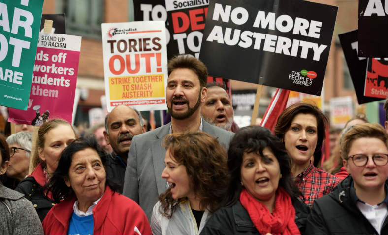 People's Assembly Against Austerity protest at the Tory Party Conference on October 1st 2017. Photo: Jim Aindow