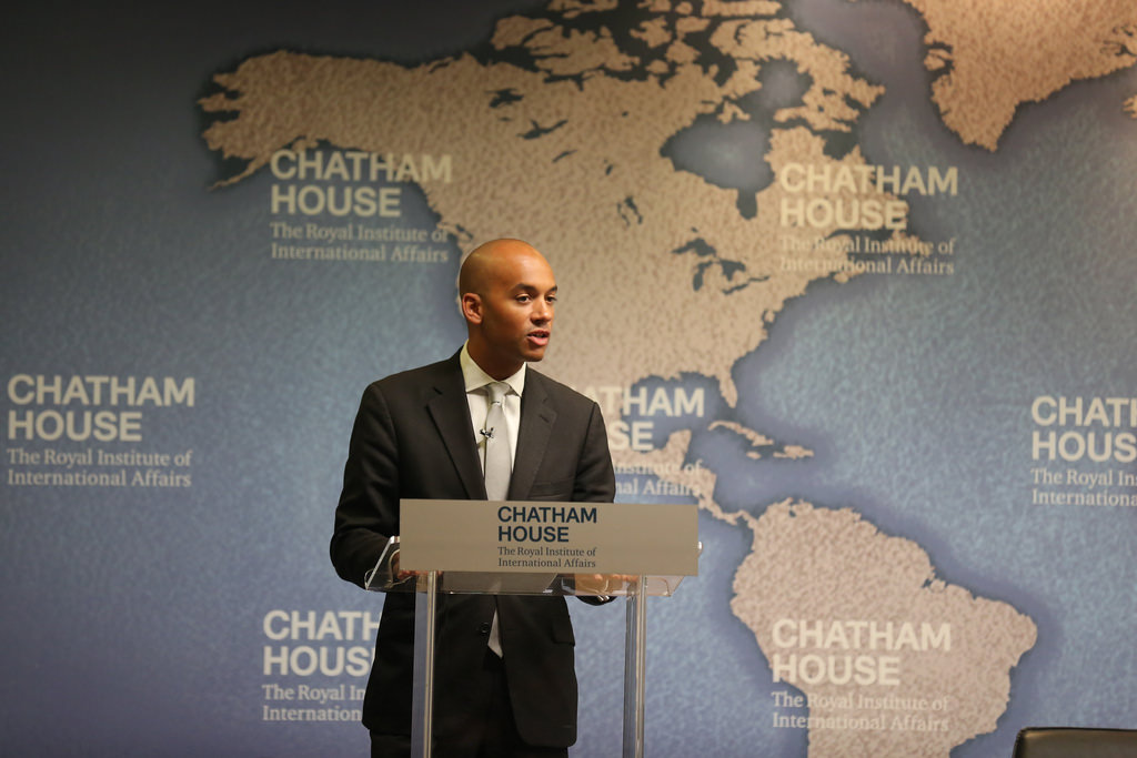 Chuka Umunna speaking at Chatham House, 2011.  Photo: Chatham House 