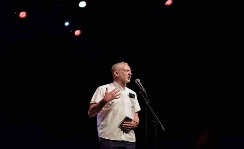 Jeremy Corbyn, For the Many concert. Photo: Jim Aindow