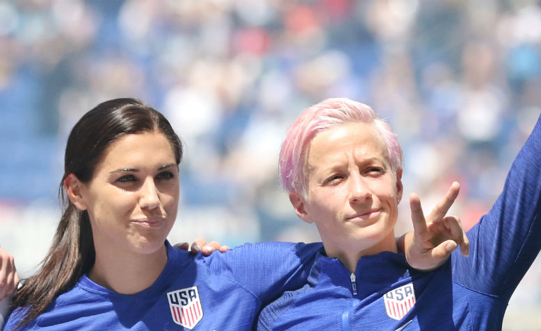 Alex Morgan and Megan Rapinoe