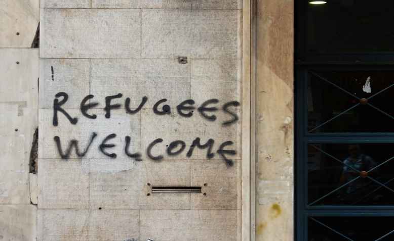 Refugees Welcome, Exarchia, Athens. Photo: aesthetics of crisis