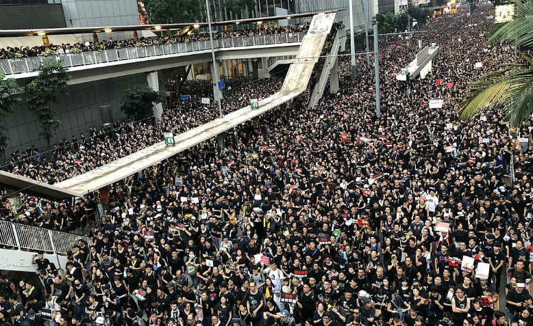 Hong Kong protest. Photo: Wikimedia Commons