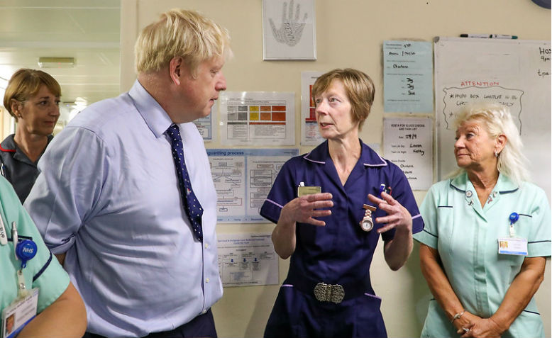 Boris Johnson in hospital