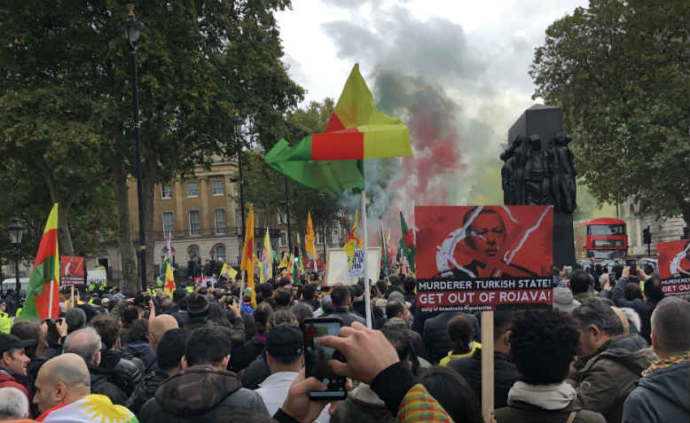 Stop Turkey's invasion march on Whitehall. Photo: Shabbir Lakha