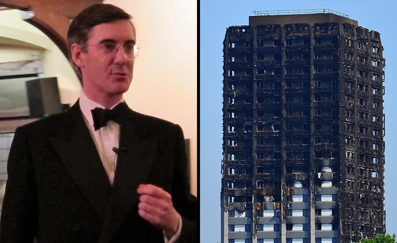 Jacob Rees-Mogg, Grenfell Tower