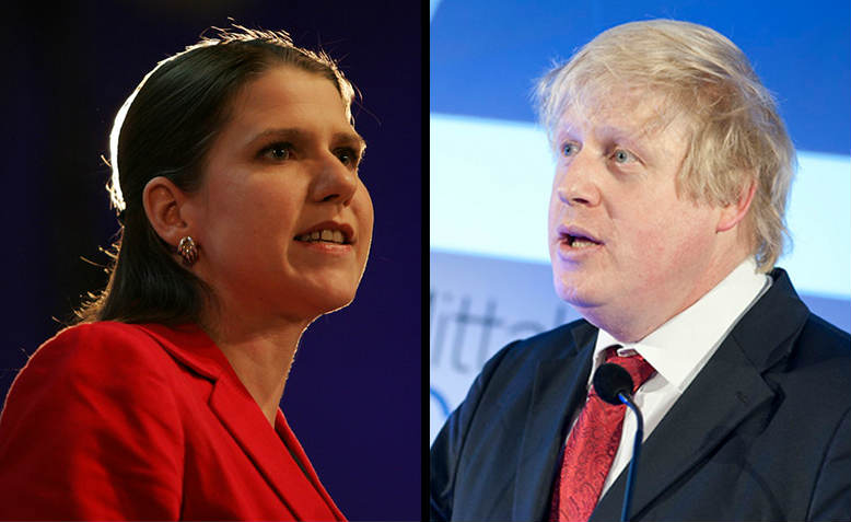 Jo Swinson, Photo: Flickr/Liberal Democrats. Boris Johnson, Photo: Flickr/Financial Times