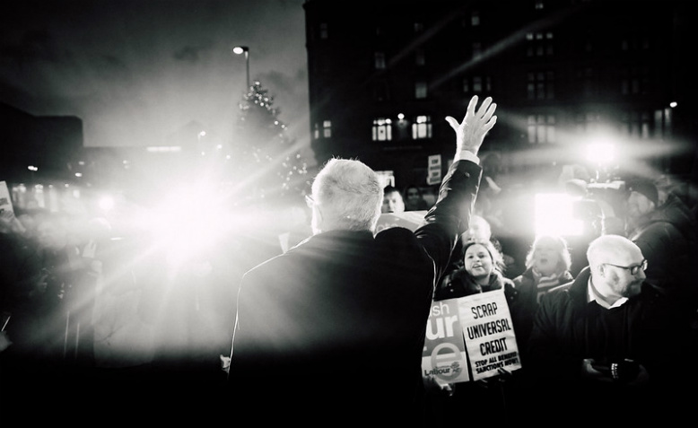 Jeremy Corbyn at an election rally in Glasgow, December 2019. Jeremy Corbyn via flickr