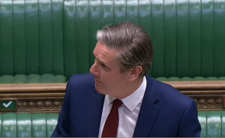 Keir Starmer at Prime Minister's Question Time, 10 June. Photo: ITV News via Youtube