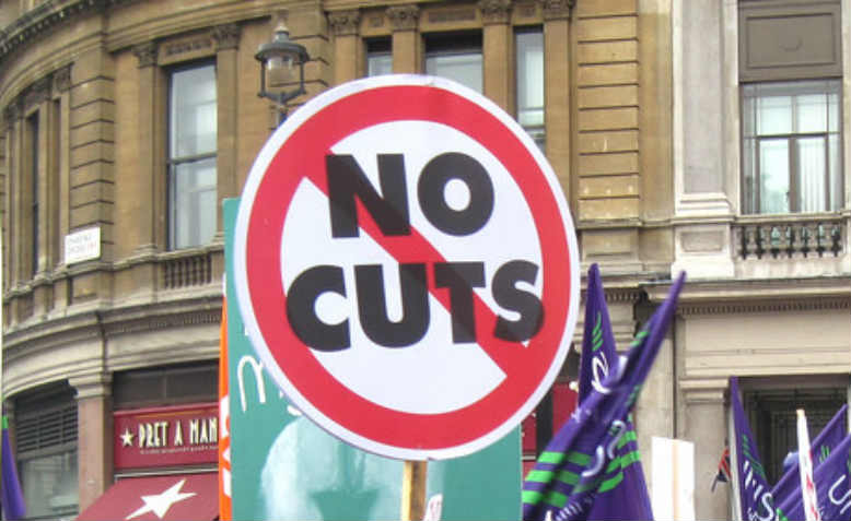 No Cuts placard, People's Assembly Against Austerity. Photo: Flickr/Kevin Walsh