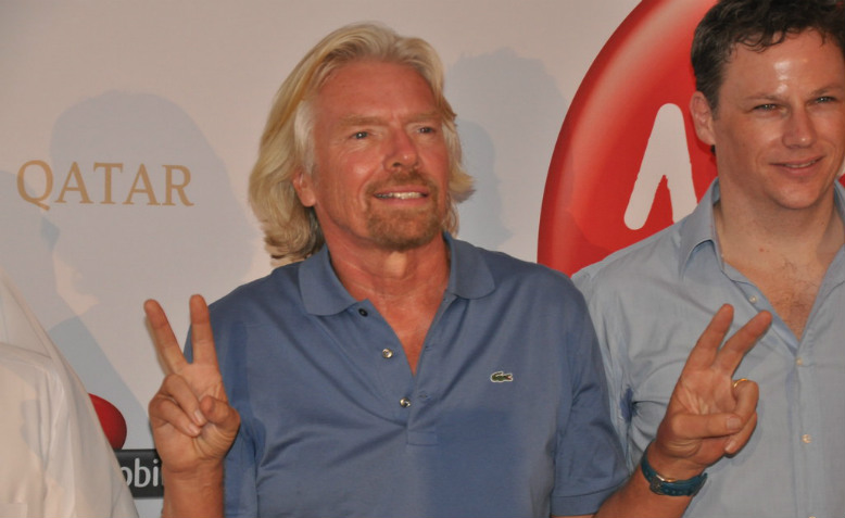 Richard Branson at Virgin Airline event, May 2010. Photo: D@LY3D via flickr