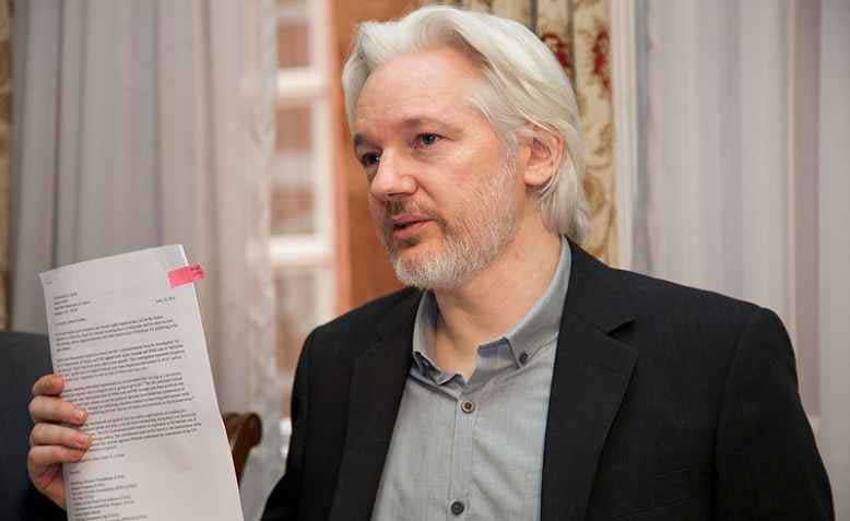 Julian Assange, London, 2014. Photo: wikimedia commons