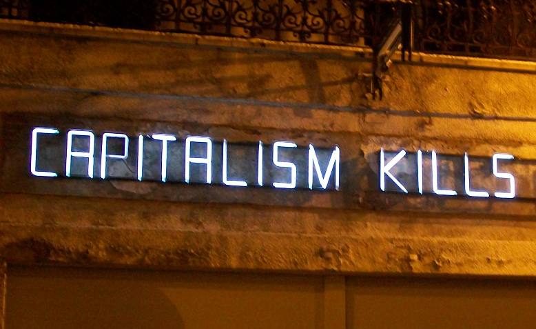 Capitalism kills. Photo: Flickr/Jeremy Hunsinger