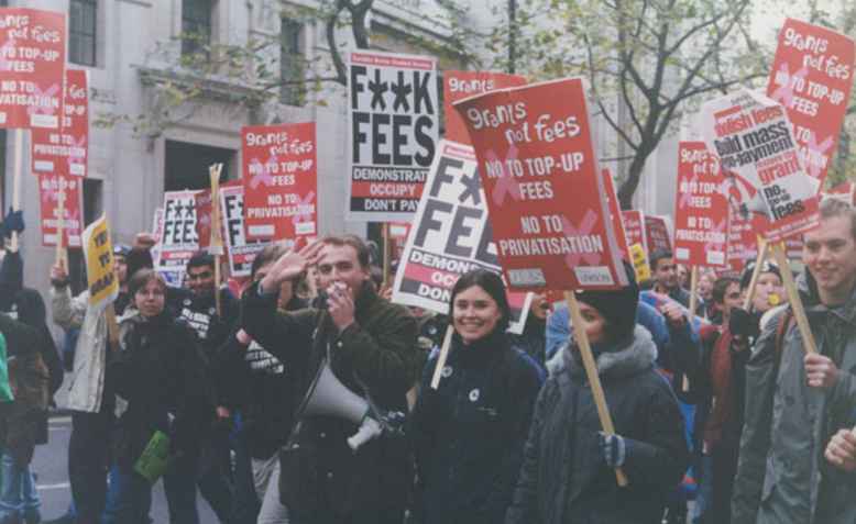 March against the introduction of student fees, 2000. Photo: wikimedia commons