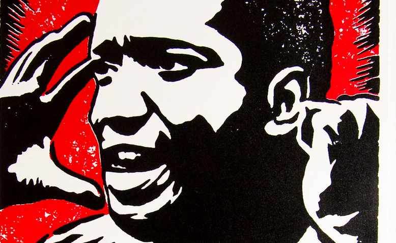 Fred Hampton by Jacob Anikulapo (2010), Flickr