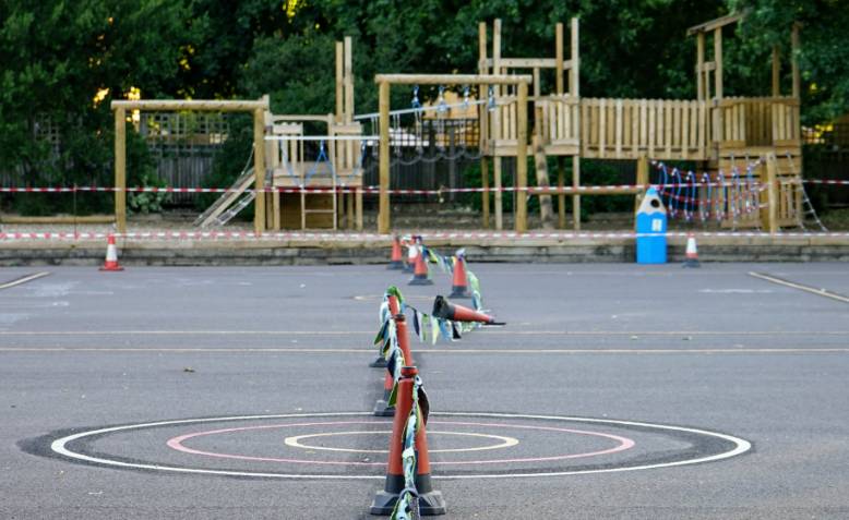 A segregated play area in a school. Source: Counterfire