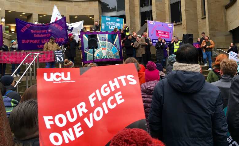 UCU strike rally, Glasgow, December 2019. Photo: Wikimedia Commons